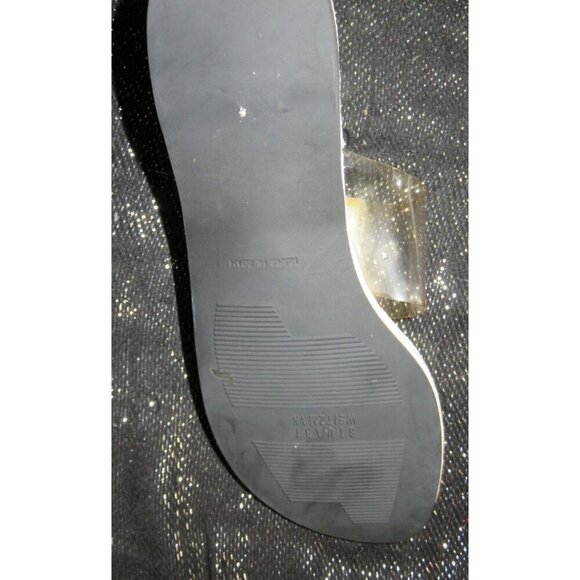 Stuart Weitzman Ceetee White & Clear Italian Leather Sandals size 6.5 - Picture 6 of 9